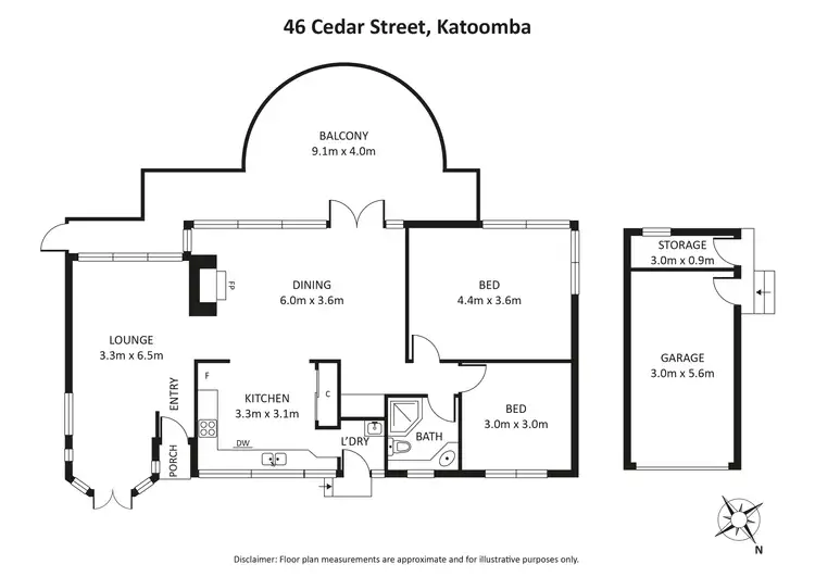 Floorplan of Homely house listing, 46 Cedar St, Katoomba NSW 2780