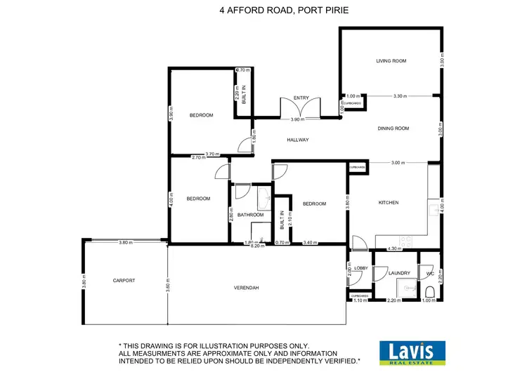 Floorplan of Homely house listing, 4 Afford Road, Port Pirie SA 5540