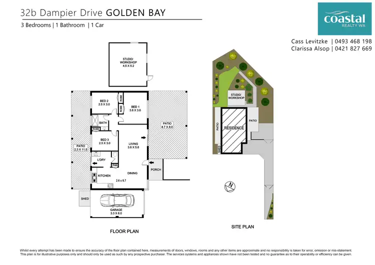 Floorplan of Homely house listing, 32B Dampier Dr, Golden Bay WA 6174
