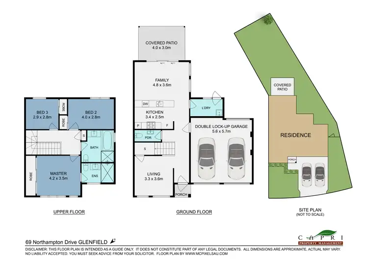 Floorplan of Homely house listing, 69 Northampton Drive, Glenfield NSW 2167