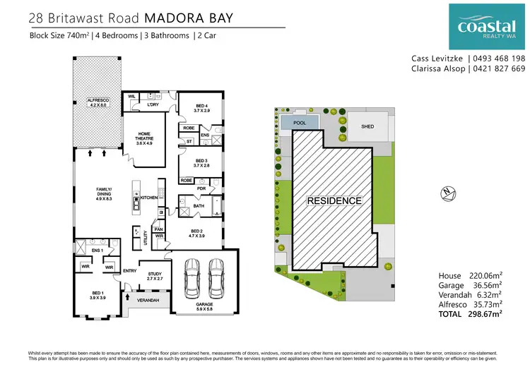 Floorplan of Homely house listing, 28 Britawast Rd, Madora Bay WA 6210