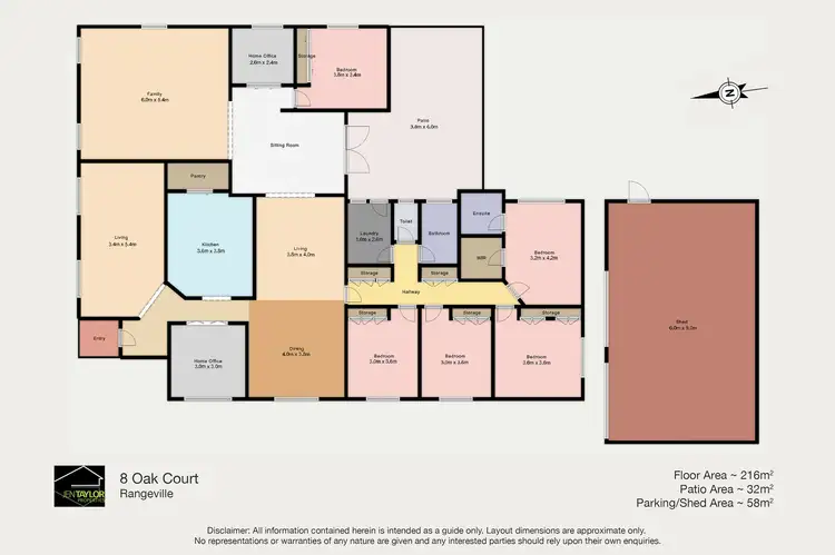 Floorplan of Homely house listing, 8 Oak Ct, Rangeville QLD 4350