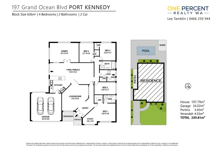 Floorplan of Homely house listing, 197 Grand Ocean Bvd, Port Kennedy WA 6172