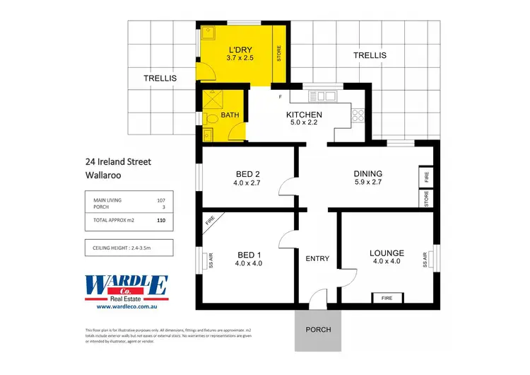 Floorplan of Homely house listing, 24 Ireland St, Wallaroo SA 5556