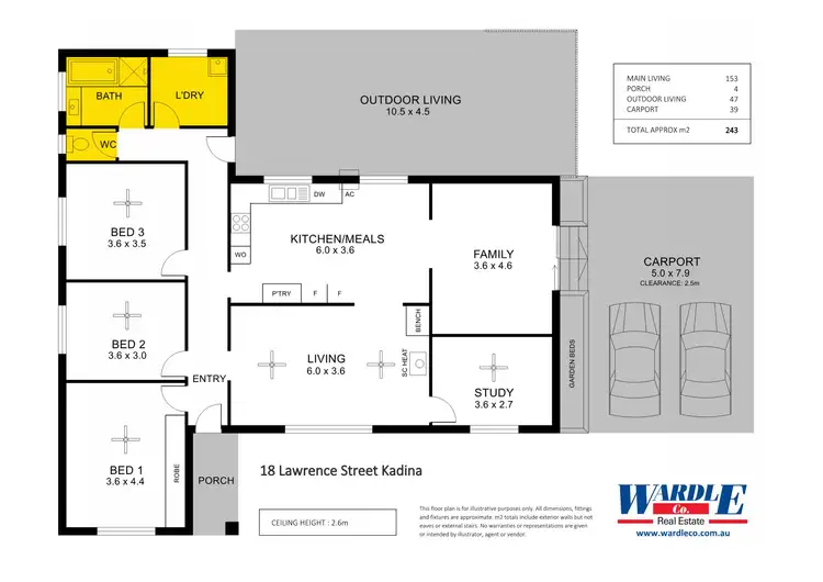 Floorplan of Homely house listing, 18 Lawrence St, Kadina SA 5554