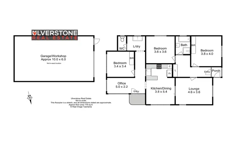 Floorplan of Homely house listing, 1 Hope St, Ulverstone TAS 7315