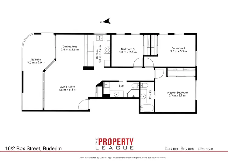 Floorplan of Homely unit listing, Unit 16/2-4 Box St, Buderim QLD 4556