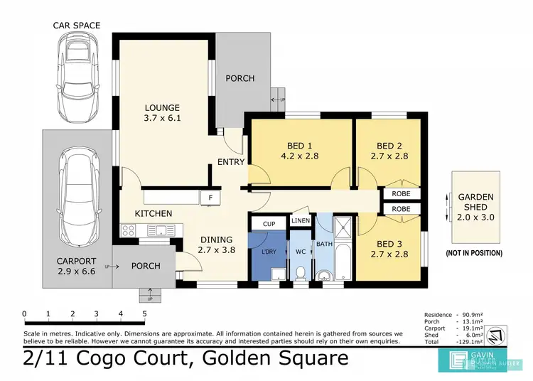 Floorplan of Homely house listing, Unit 2/11 Cogo Ct, Golden Square VIC 3555
