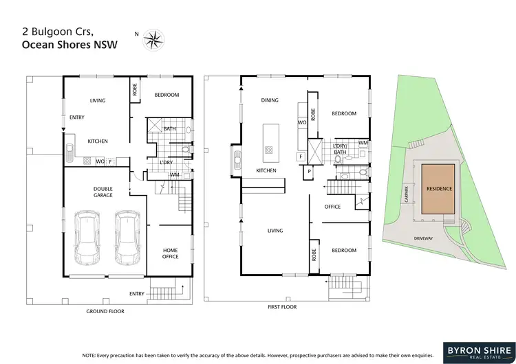 Floorplan of Homely house listing, 2 Bulgoon Cres, Ocean Shores NSW 2483
