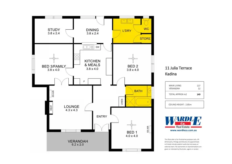Floorplan of Homely house listing, 11 Julia Tce, Kadina SA 5554