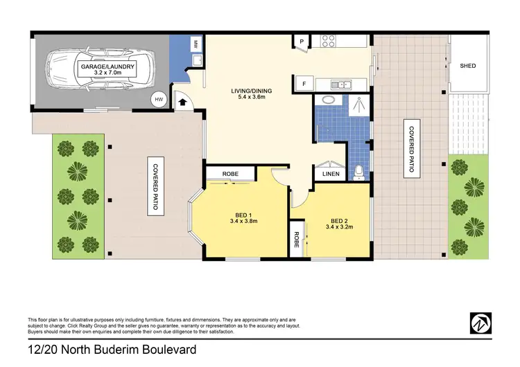 Floorplan of Homely unit listing, Unit 12/20 North Buderim Bvd, Buderim QLD 4556
