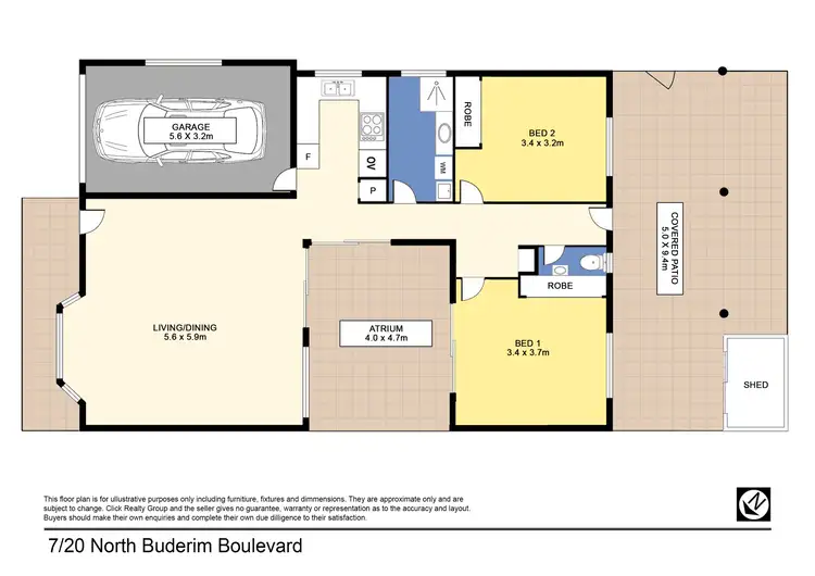 Floorplan of Homely unit listing, Unit 7/20 North Buderim Bvd, Buderim QLD 4556