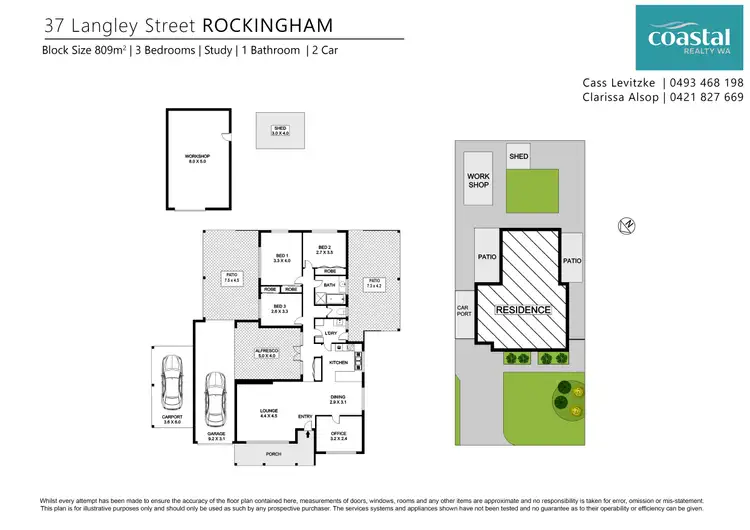 Floorplan of Homely house listing, 37 Langley St, Rockingham WA 6168