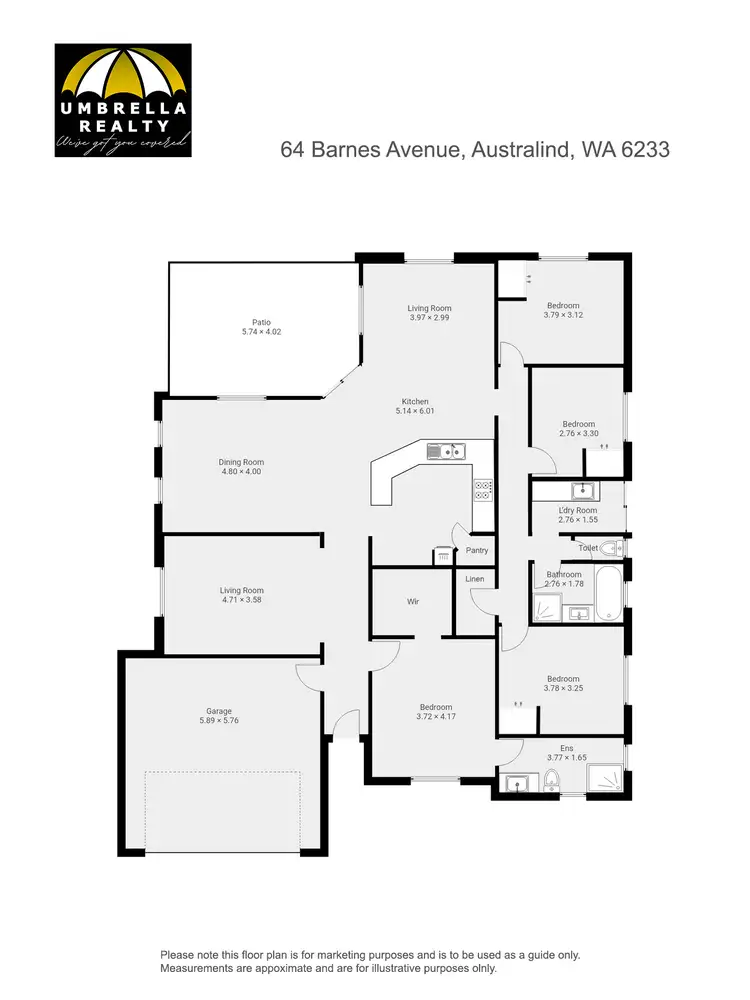 Floorplan of Homely house listing, 64 Barnes Ave, Australind WA 6233