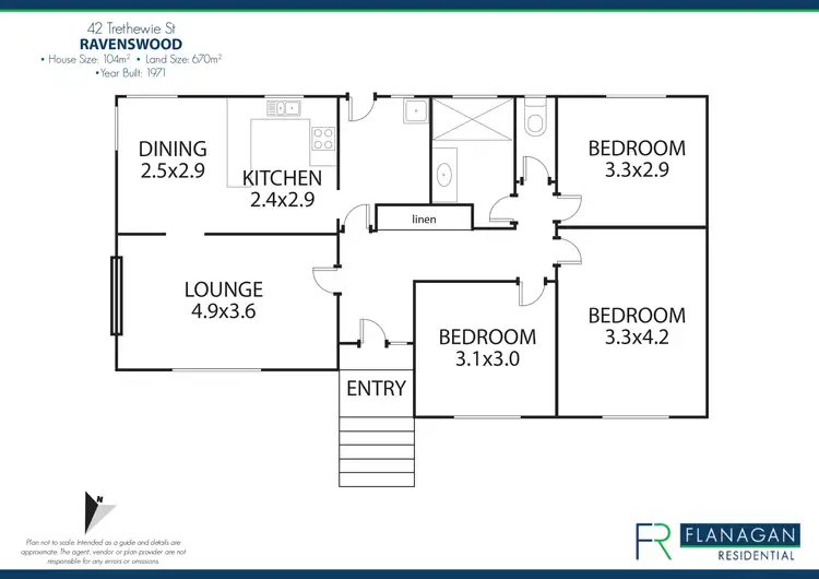 Floorplan of Homely house listing, 42 Trethewie St, Ravenswood TAS 7250