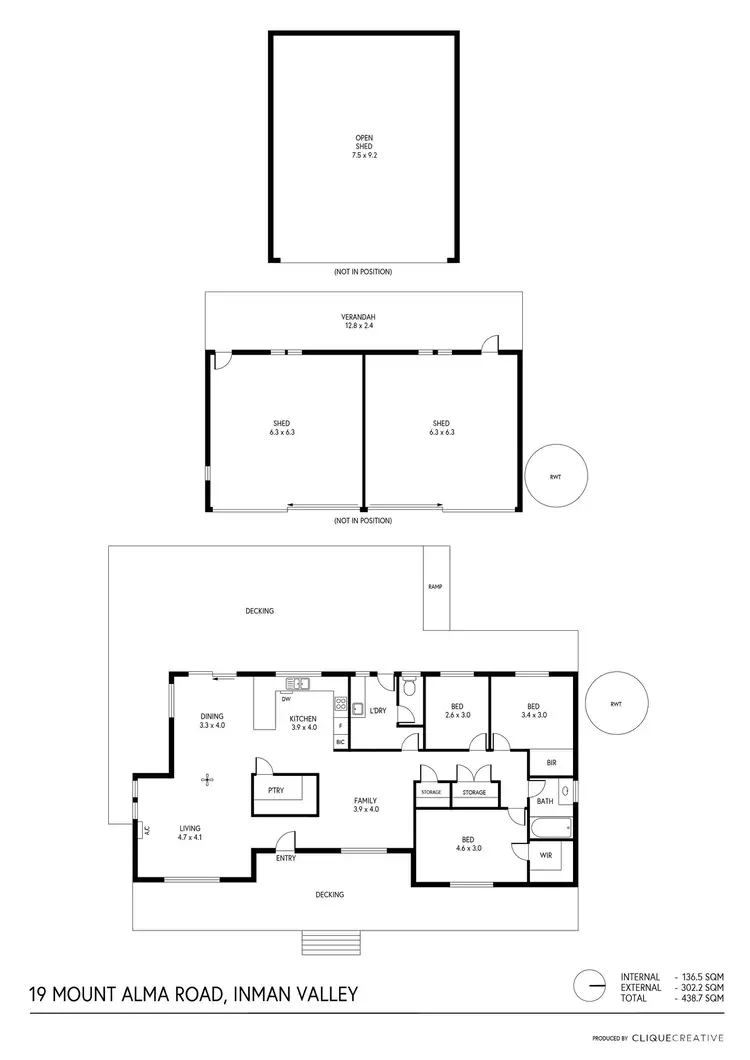 Floorplan of Homely house listing, 19 Mount Alma Rd, Inman Valley SA 5211