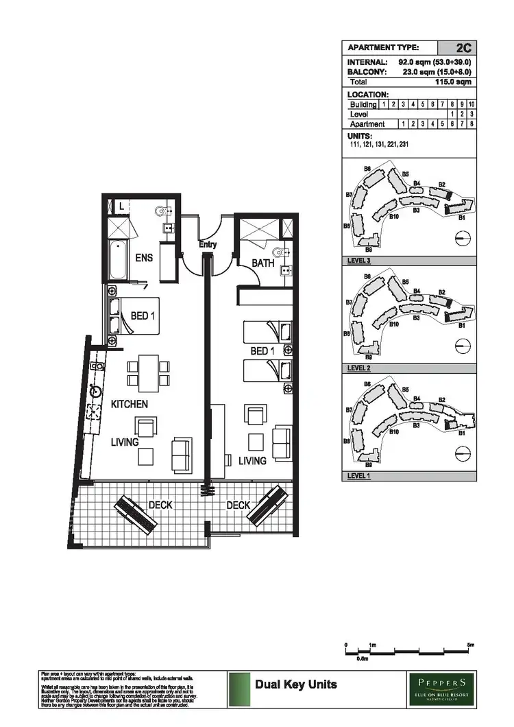 Floorplan of Homely apartment listing, 121/123 Sooning St (Blue On Blue), Nelly Bay QLD 4819