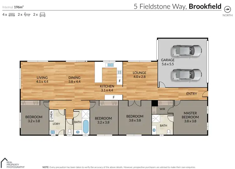 Floorplan of Homely house listing, 5 Fieldstone Way, Brookfield VIC 3338