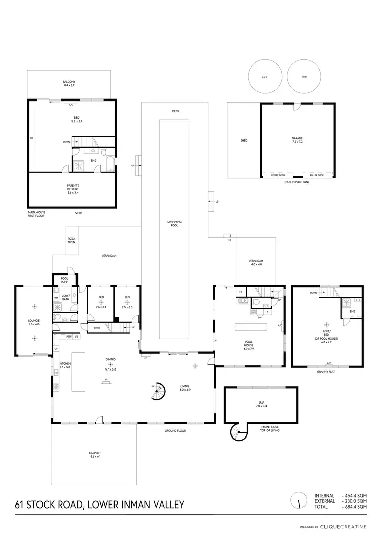 Floorplan of Homely house listing, 61 Stock Rd, Lower Inman Valley SA 5211