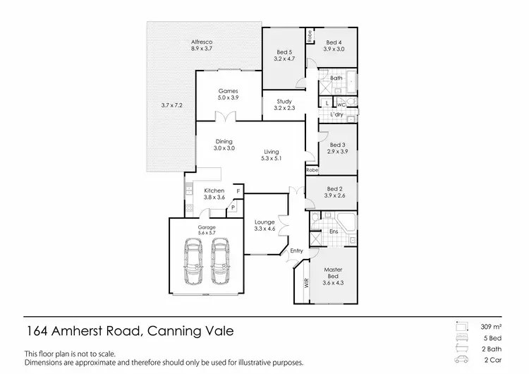 Floorplan of Homely house listing, 164 Amherst Rd, Canning Vale WA 6155