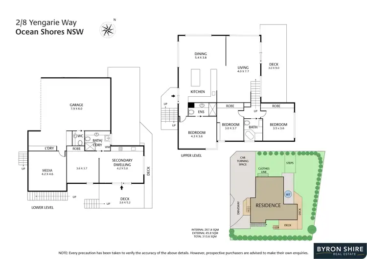 Floorplan of Homely house listing, 2/8 Yengarie Way, Ocean Shores NSW 2483