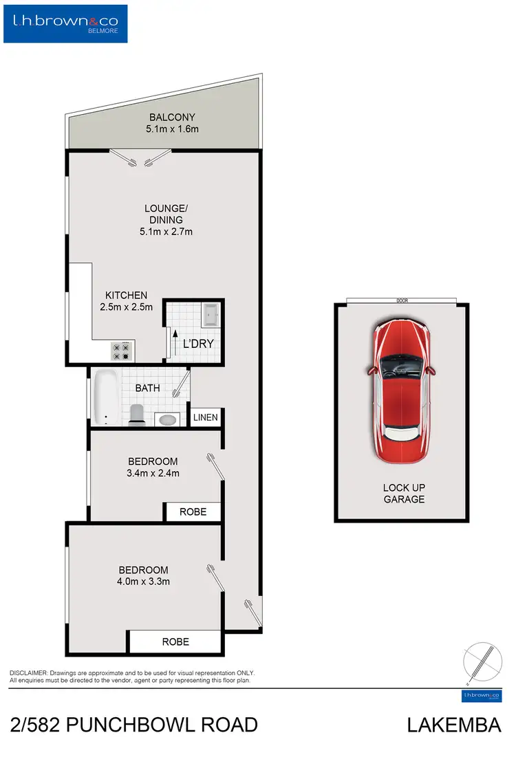 Floorplan of Homely unit listing, Unit 2/582 Punchbowl Rd, Lakemba NSW 2195