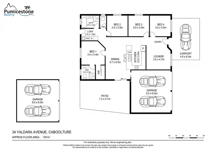 Floorplan of Homely house listing, 34 Yaldara Ave, Caboolture QLD 4510