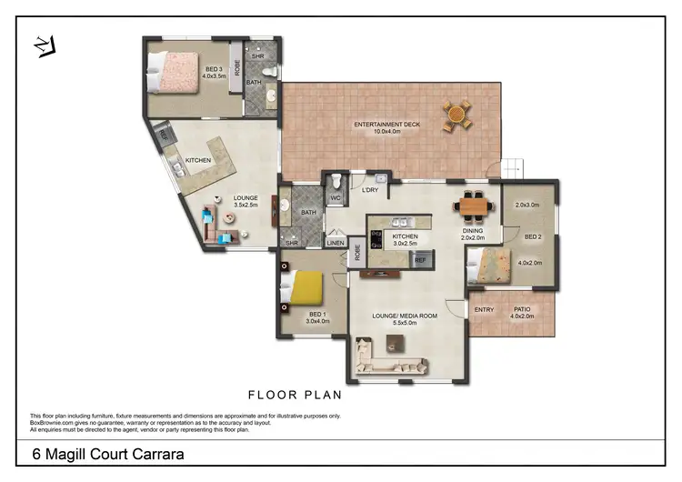 Floorplan of Homely house listing, 6 Magill Ct, Carrara QLD 4211