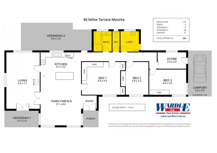 Floorplan of Homely house listing, 46 Milne Tce, Moonta SA 5558