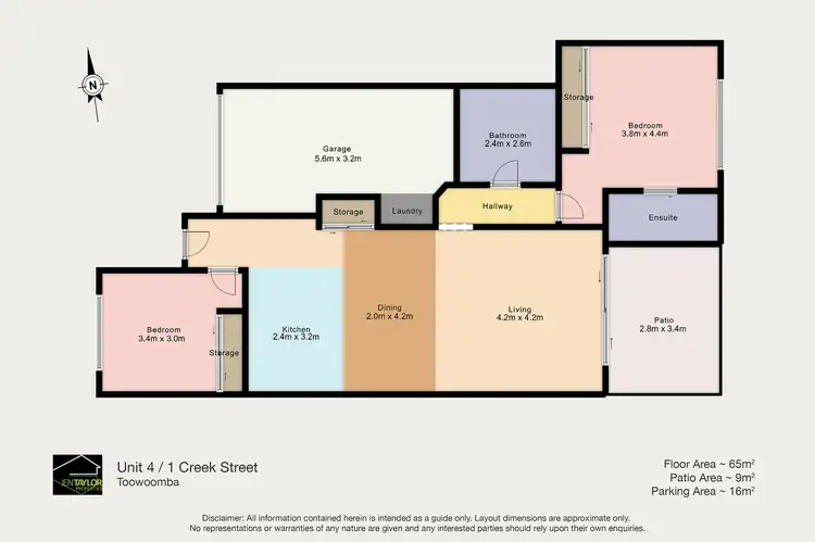 Floorplan of Homely unit listing, Unit 4/1 Creek St, East Toowoomba QLD 4350