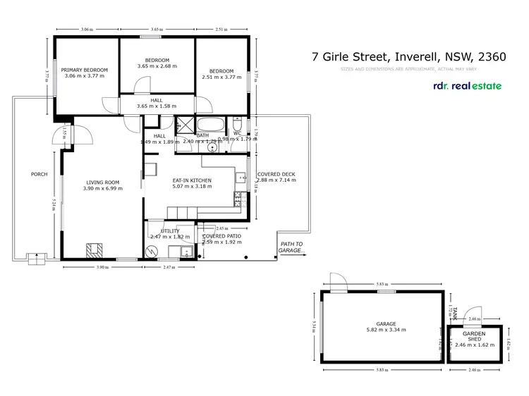 Floorplan of Homely house listing, 7 Girle Street, Inverell NSW 2360