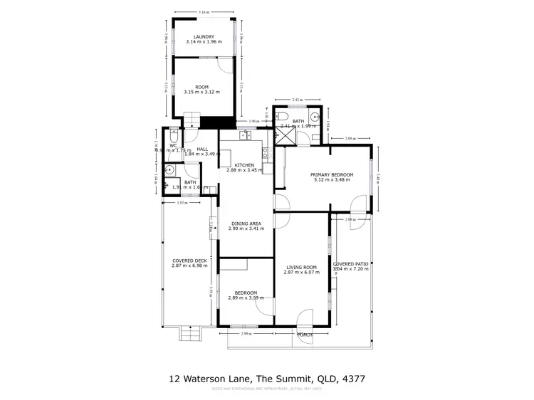 Floorplan of Homely house listing, 12 Waterson Lane, The Summit QLD 4377
