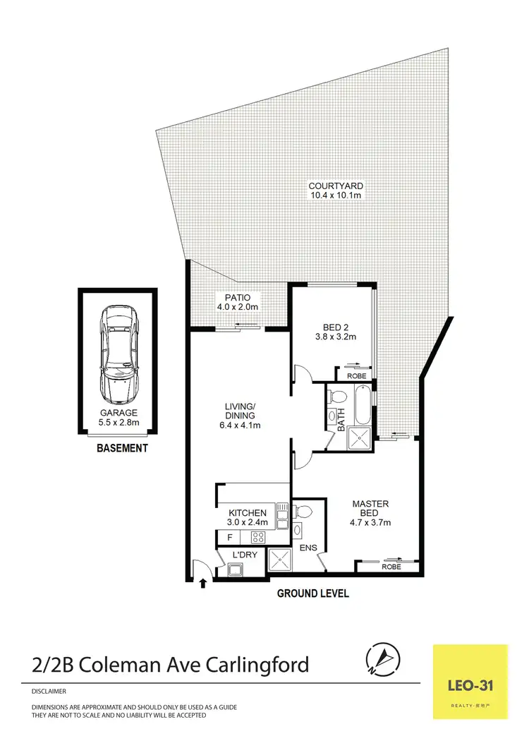 Floorplan of Homely unit listing, 2/2B Coleman Ave, Carlingford NSW 2118