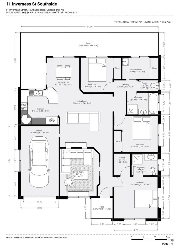 Floorplan of Homely house listing, 11 Inverness St, Southside QLD 4570