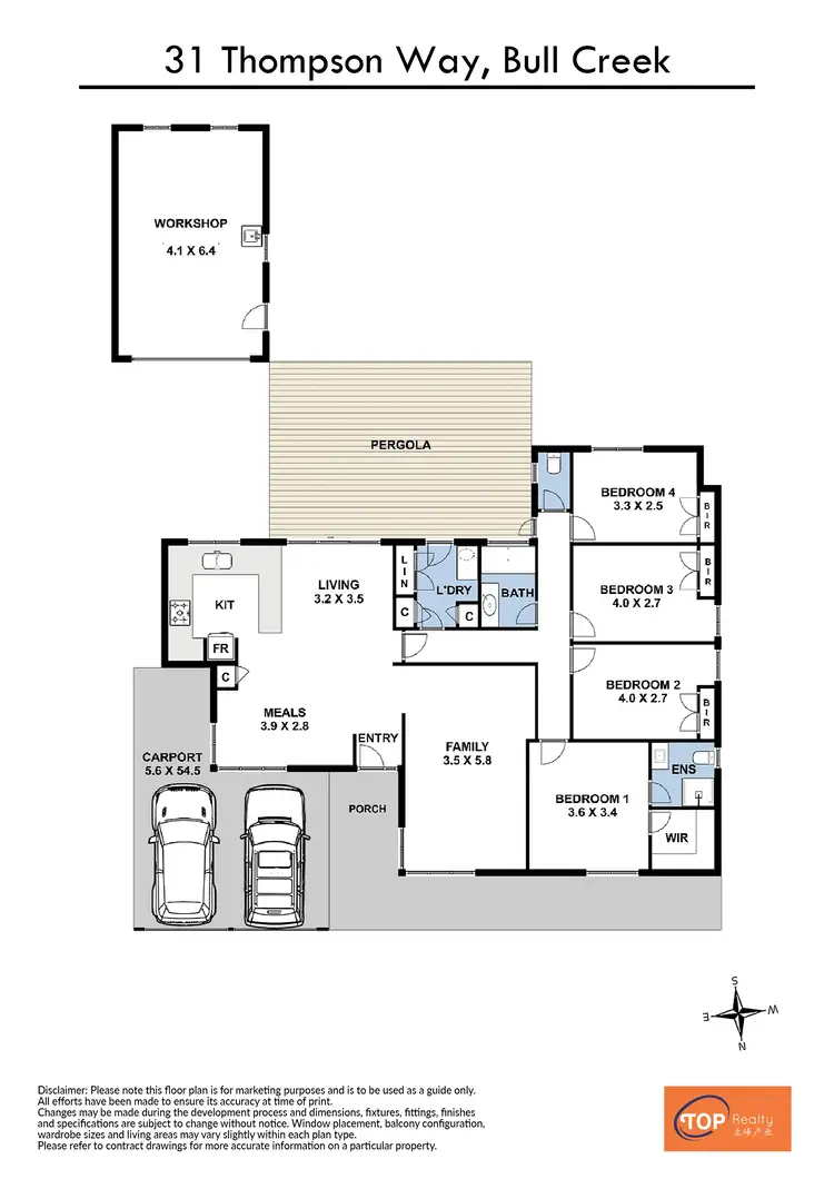 Floorplan of Homely house listing, 31 Thompson Way, Bull Creek WA 6149