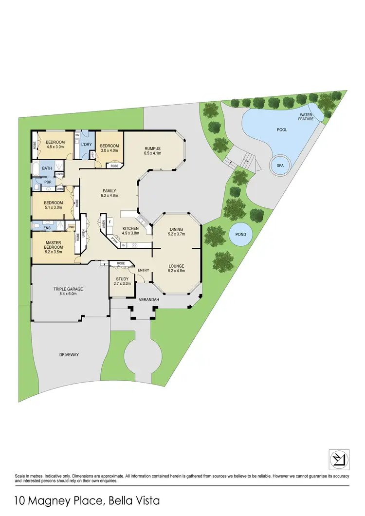 Floorplan of Homely house listing, 10 Magney Pl, Bella Vista NSW 2153