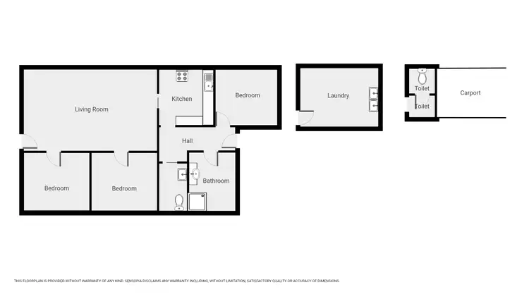 Floorplan of Homely house listing, 44 Ligar St, Stawell VIC 3380