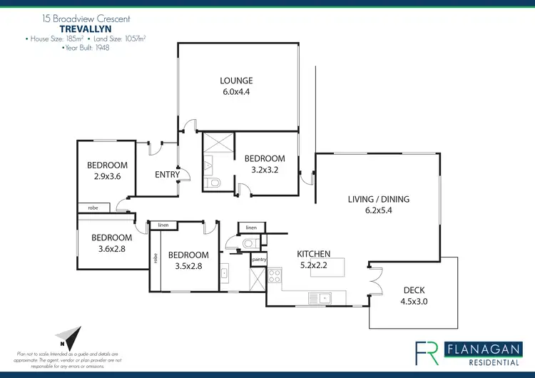 Floorplan of Homely house listing, 15 Broadview Cres, Trevallyn TAS 7250