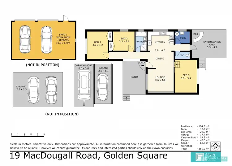 Floorplan of Homely house listing, 19 Macdougall Rd, Golden Square VIC 3555