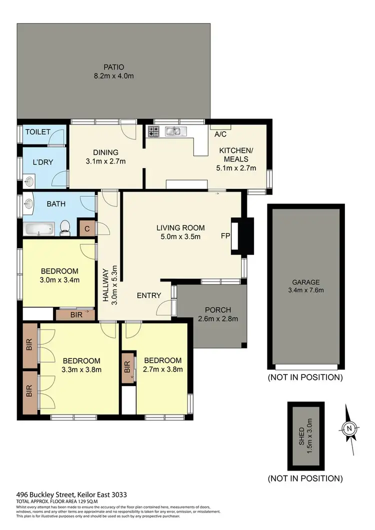 Floorplan of Homely house listing, 496 Buckley St, Keilor East VIC 3033