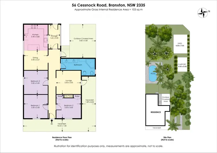 Floorplan of Homely house listing, 56 Cessnock Rd, Branxton NSW 2335