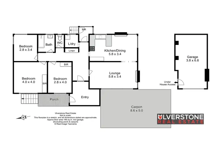 Floorplan of Homely house listing, 90 Clara St, West Ulverstone TAS 7315