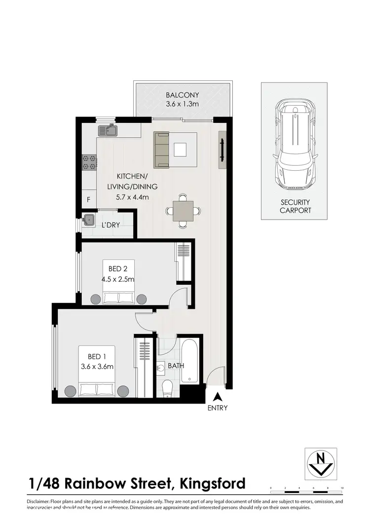 Floorplan of Homely apartment listing, 1/48 Rainbow St, Kingsford NSW 2032