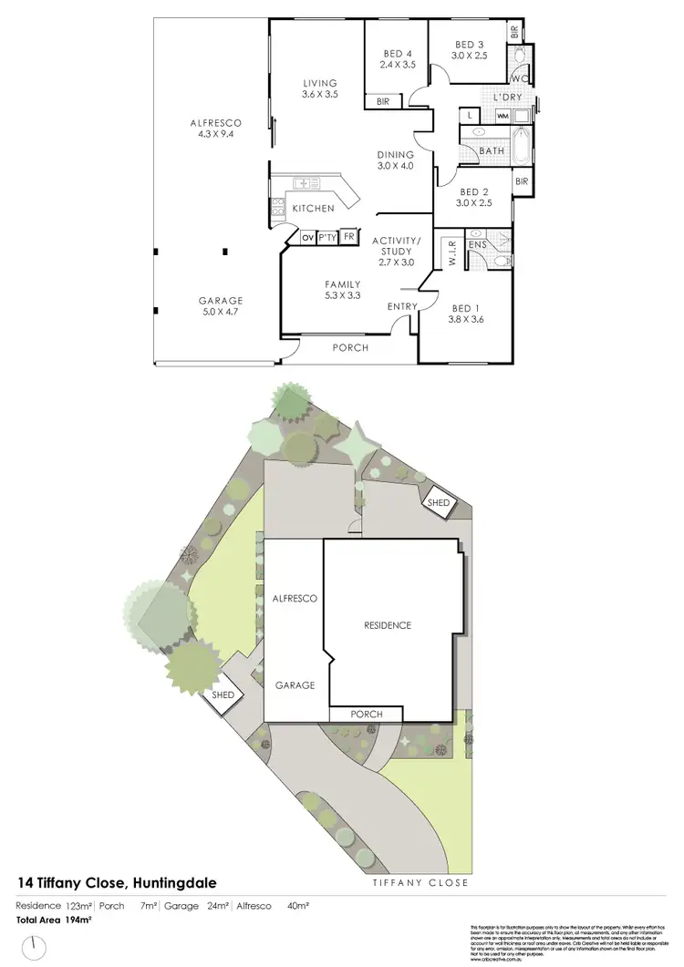 Floorplan of Homely house listing, 14 Tiffany Cl, Huntingdale WA 6110