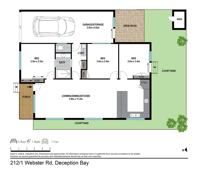 Floorplan of Homely house listing, Villa 212/1 Webster Rd, Deception Bay QLD 4508