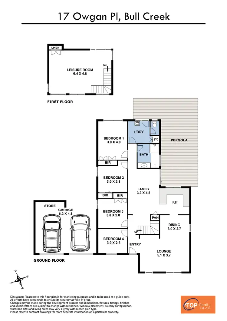 Floorplan of Homely house listing, 17 Owgan Pl, Bull Creek WA 6149