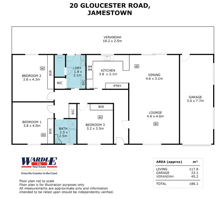 Floorplan of Homely house listing, 20 Gloucester Rd, Jamestown SA 5491