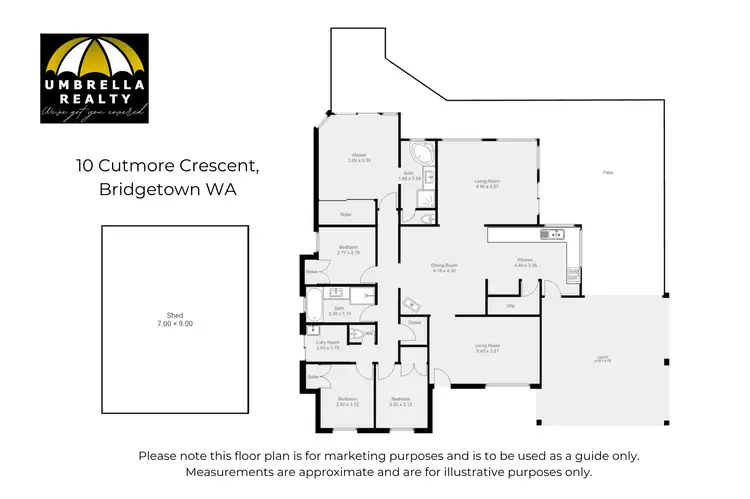 Floorplan of Homely house listing, 10 Cutmore Cres, Bridgetown WA 6255