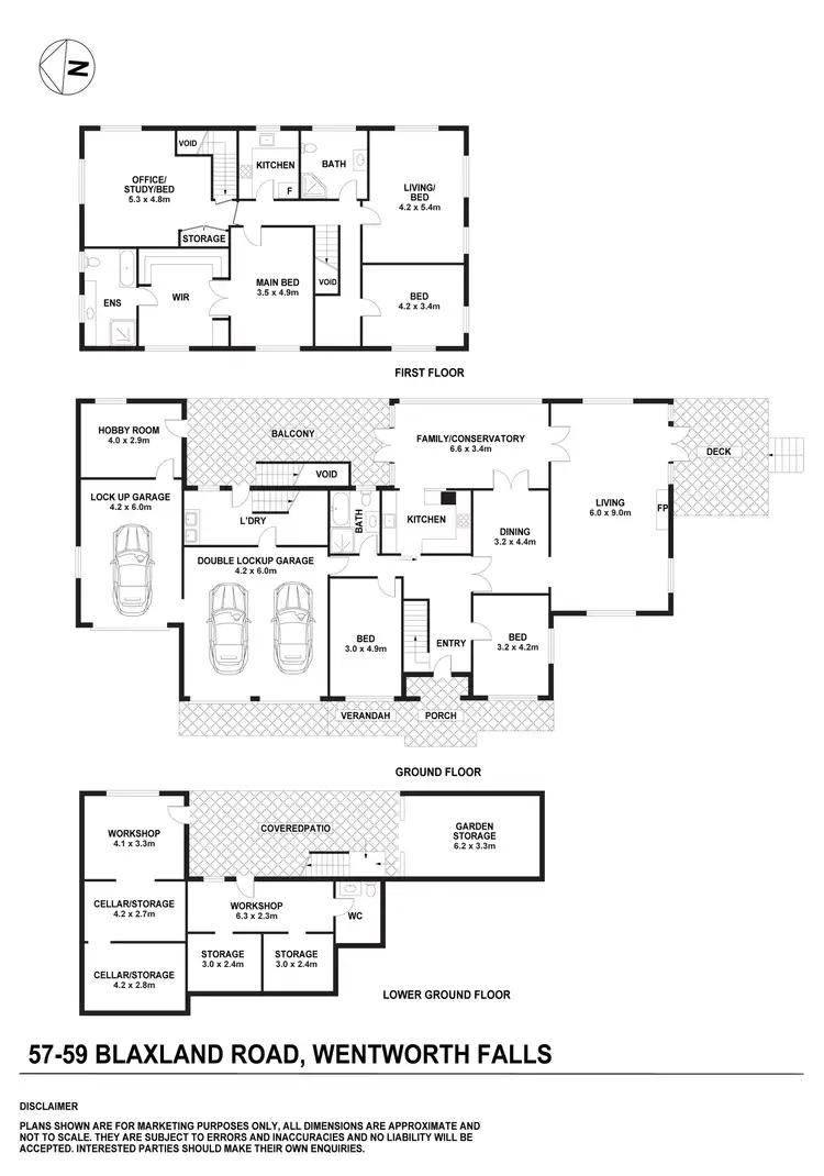 Floorplan of Homely house listing, 57-59 Blaxland Rd, Wentworth Falls NSW 2782