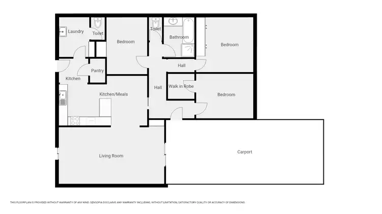Floorplan of Homely house listing, 6 Hewett St, Stawell VIC 3380